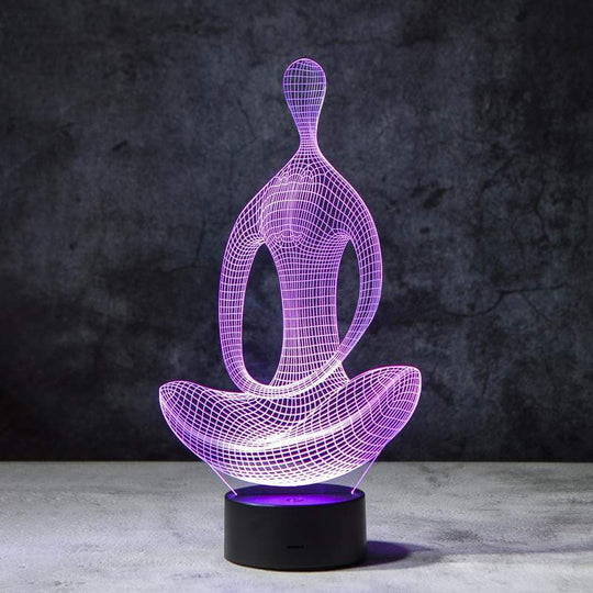 Yoga 3D Illusion Lampe