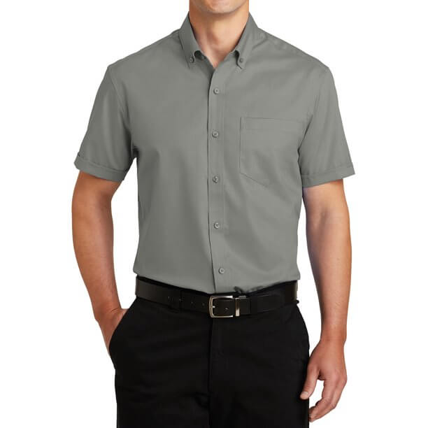 Poloskjorte med knapp for menn