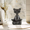 Mediterende Buddha-Kattfigur