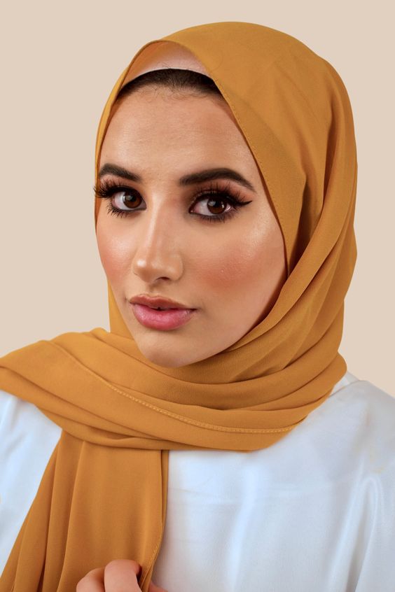 Chiffon Hijab pannebånd