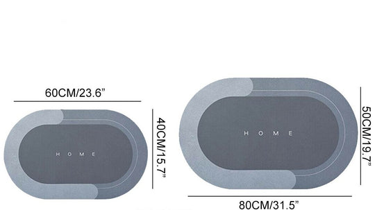 Hurtigtørkende Oval Matte