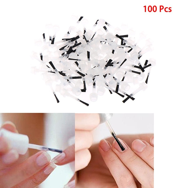 Erstatningsbørster for neglelakkpåføring (100 stykker/sett)