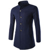Trenchcoat for menn med krage