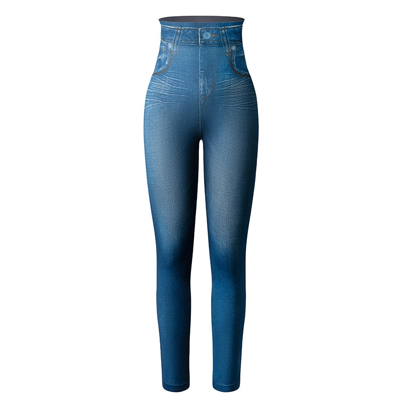 Jeans-leggings med perfekt passform