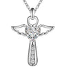 Angel Wings Cross Halskjede