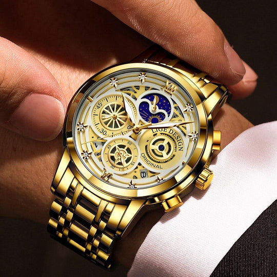 Luksus kronograf klokke for menn