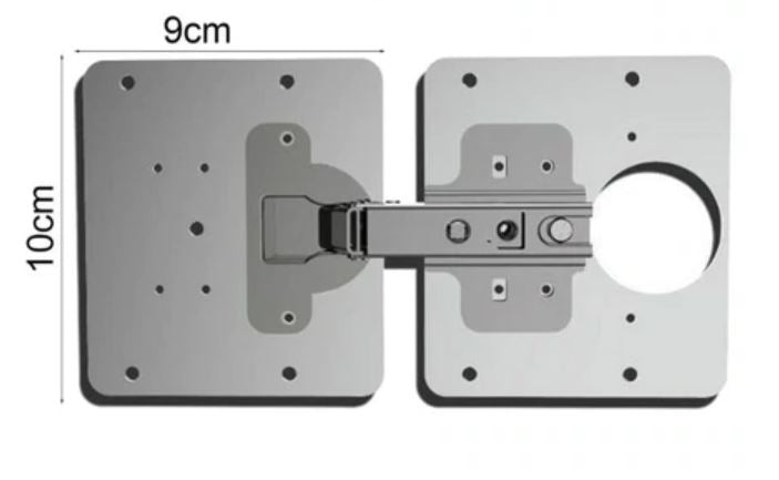 Reparasjonsplate For Dørhengsler