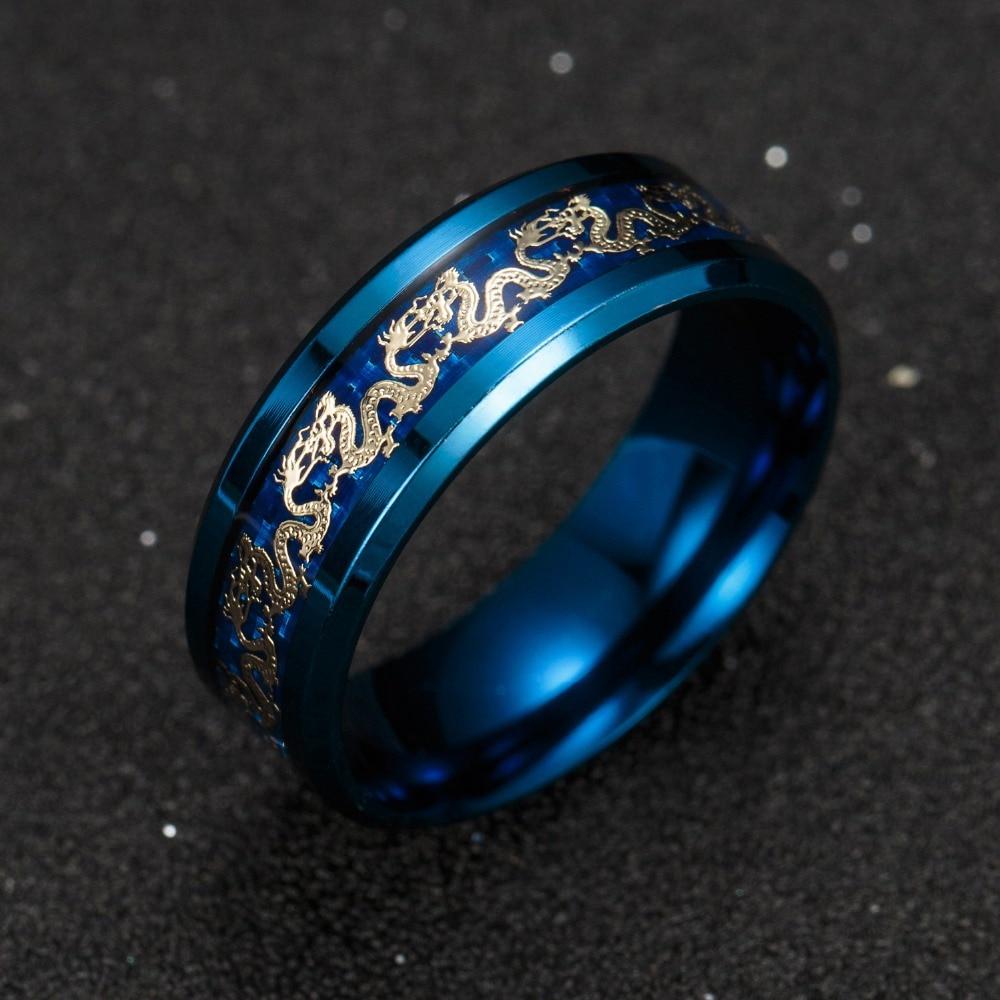 Titan stål Dragon Rings