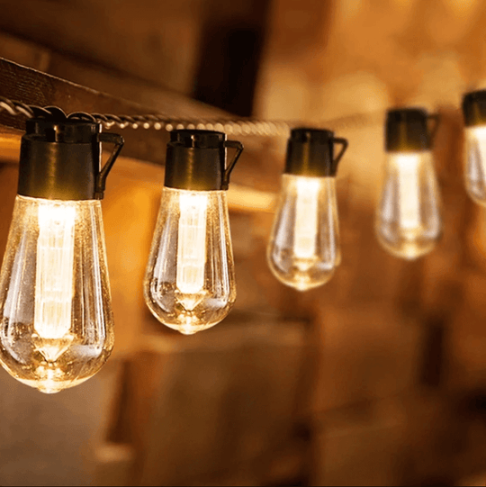Solcelledrevne LED utendørs strenglys
