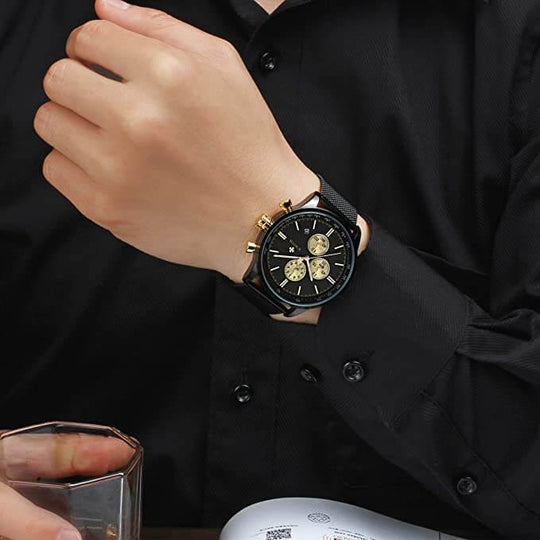 Ultra-tynn kronograf armbåndsur